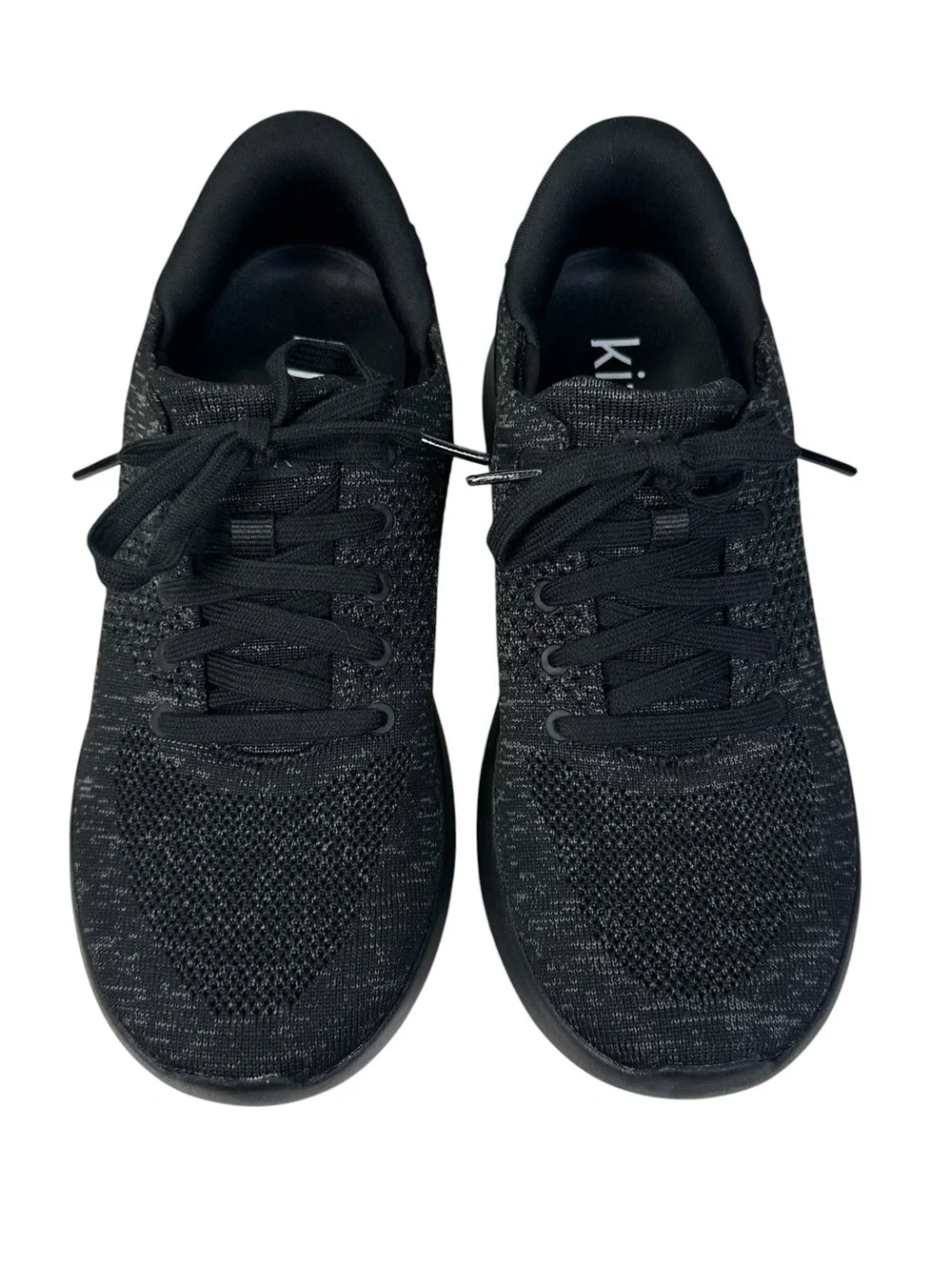Kizik Lima Shoes Mens 7.5 Black Heather Hands Free Sneakers G3FC Comfort Slip On
